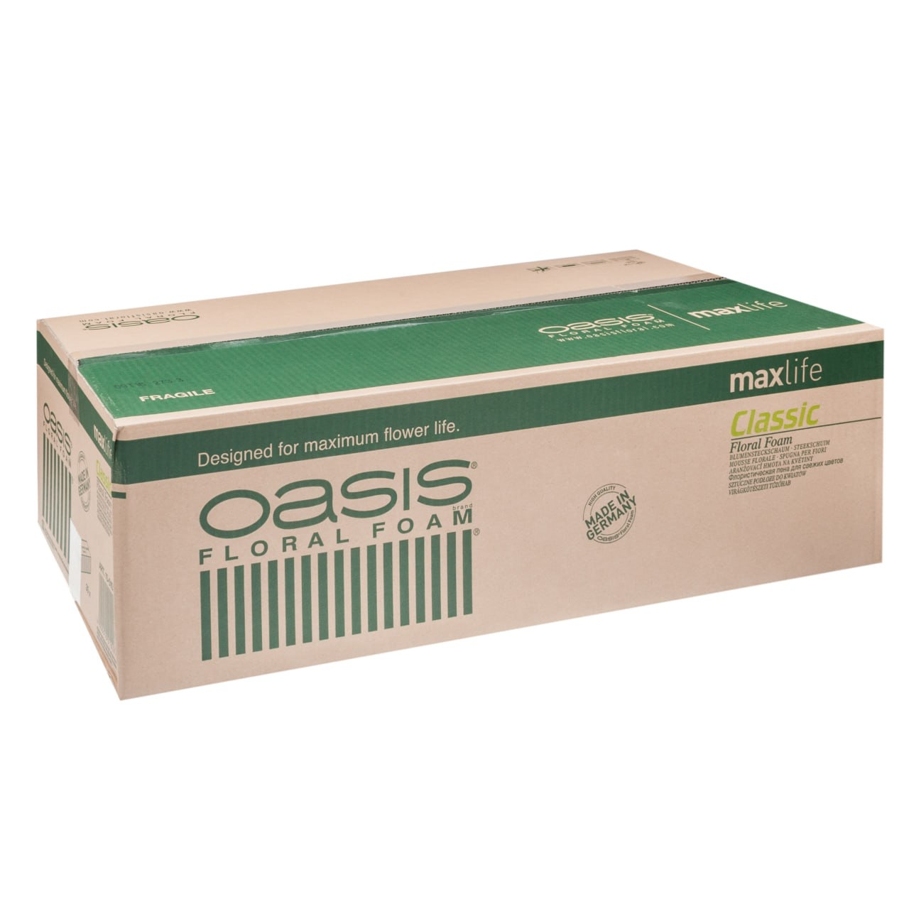 Кирпич флористический "Classic", 23x11xH8 см, набор (35 шт), Oasis Зеленый