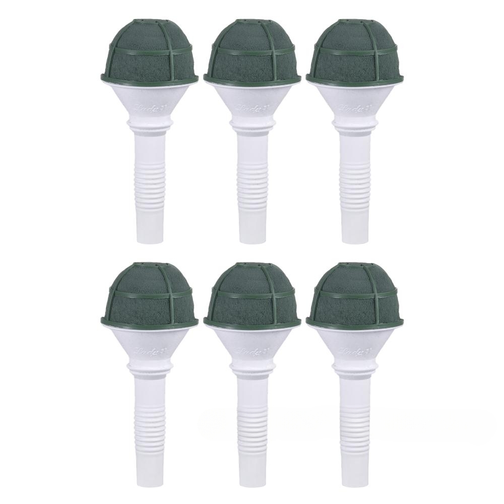 Портбукетница с закрытой нижней частью "Lady II", D7хH18 см, набор (6 шт), Oasis Белый