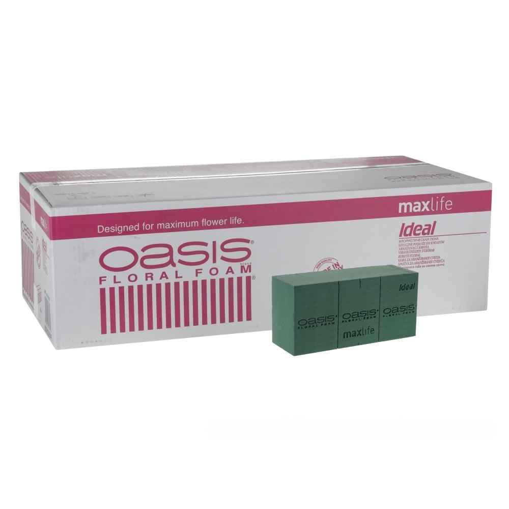 Кирпич флористический "Ideal", 23x11xH8 см, набор (35 шт), Oasis Зеленый