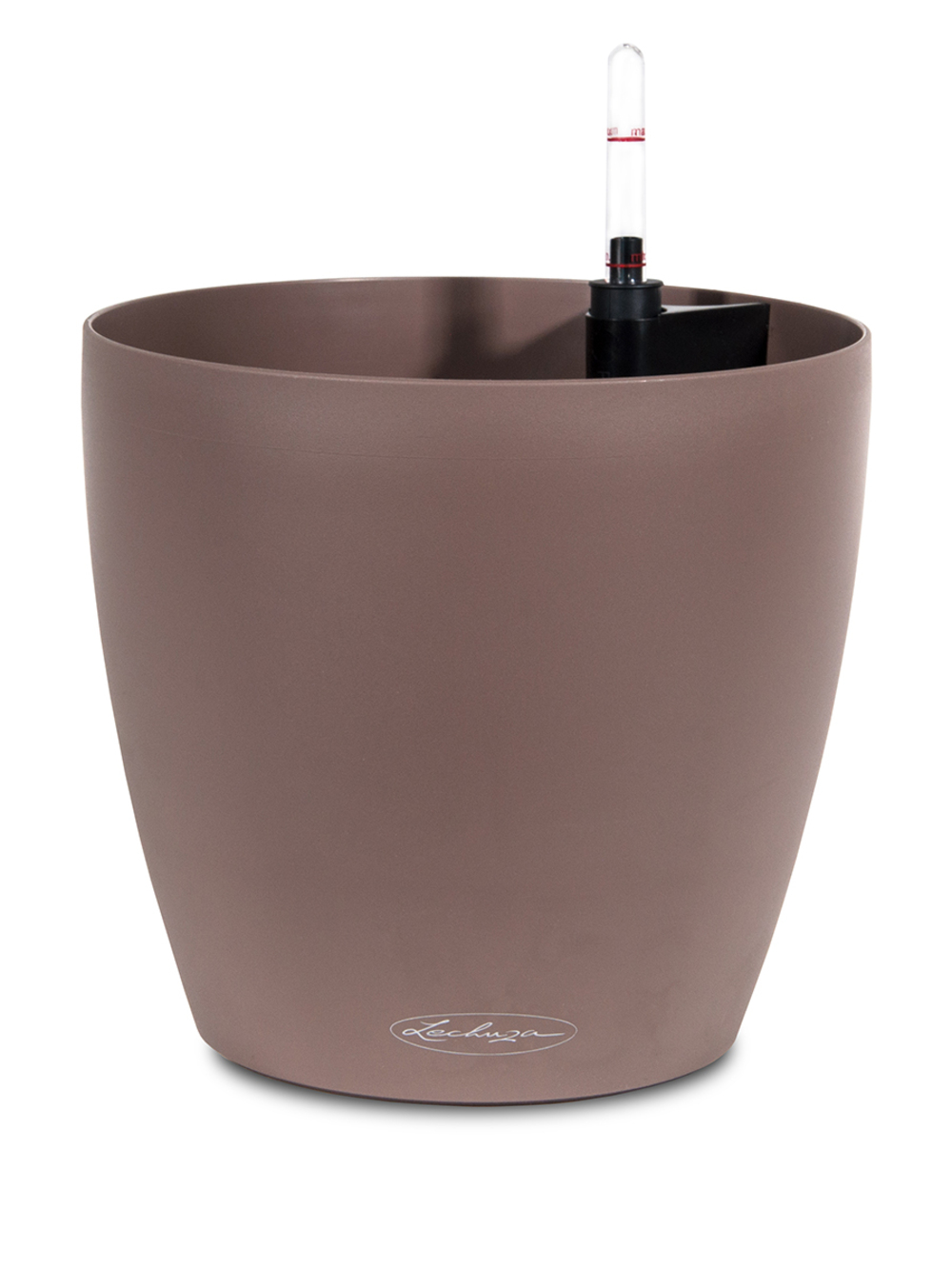 Кашпо Lechuza "Color Classico Complete nutmeg" (пластик), D35xH32 см Мокка