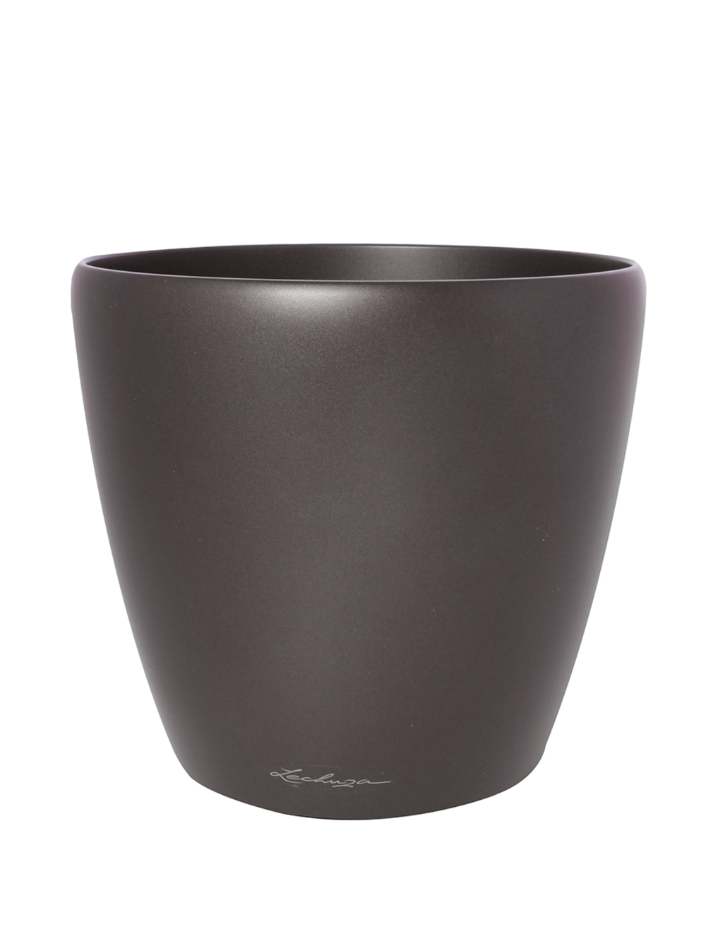 Кашпо Lechuza "Classico LS Complete charcoal metallic" (пластик), D50xH47 см Антрацитовый металлик