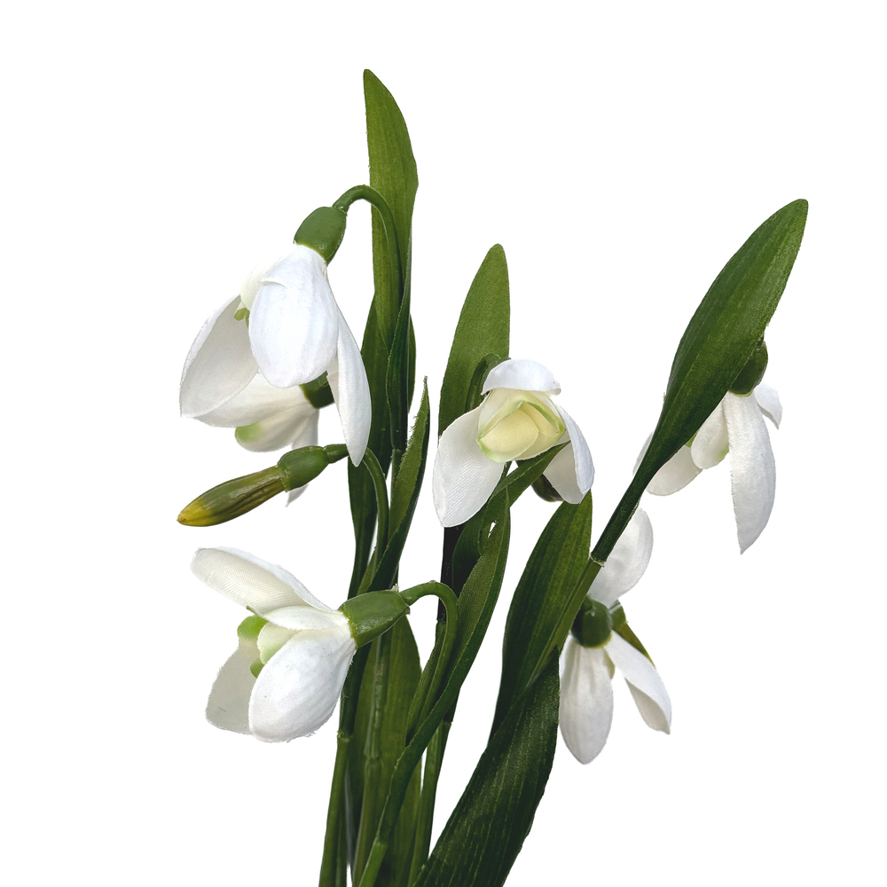 Цветок искусственный "Подснежник", H30 см Белый