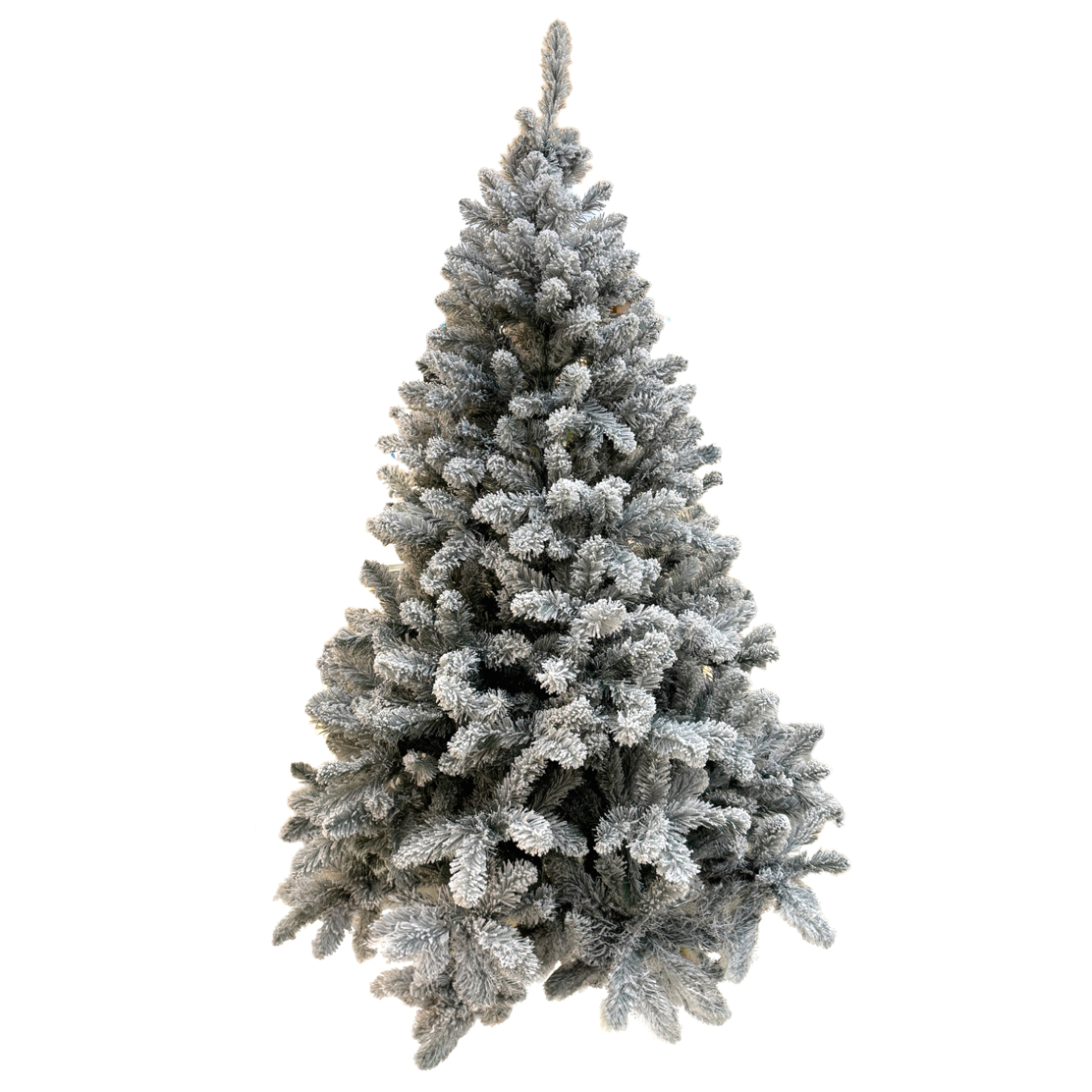 Ель искусственная заснеженная "Амурская" (ПВХ), D140xH220 см Белый