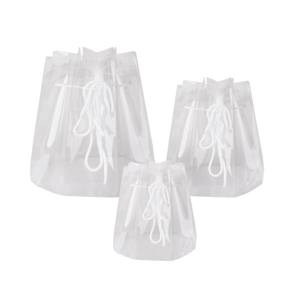 Аквабокс для цветов (пластик), D16,5xH16,5 см, набор (3 шт) Прозрачный