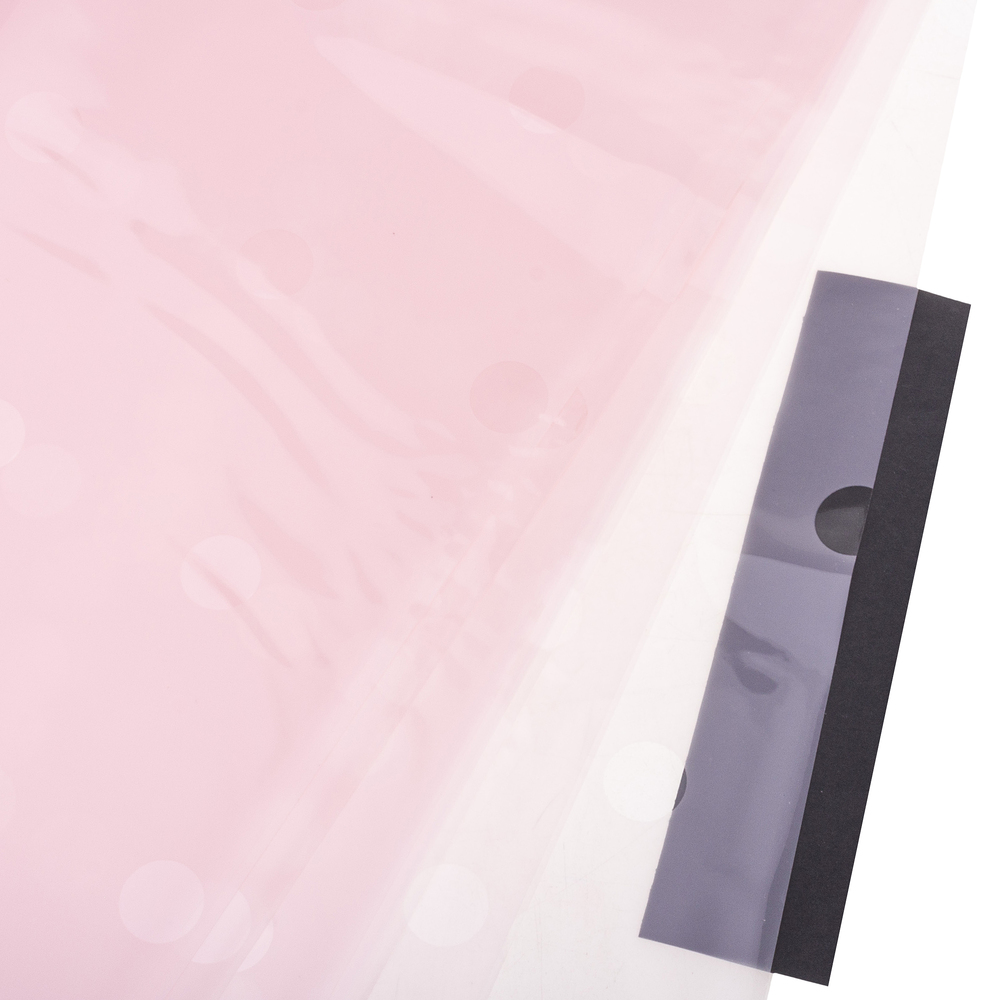 Пленка матовая полупрозрачная "Горох", 60х60 см, набор (20 шт) Светло-розовый