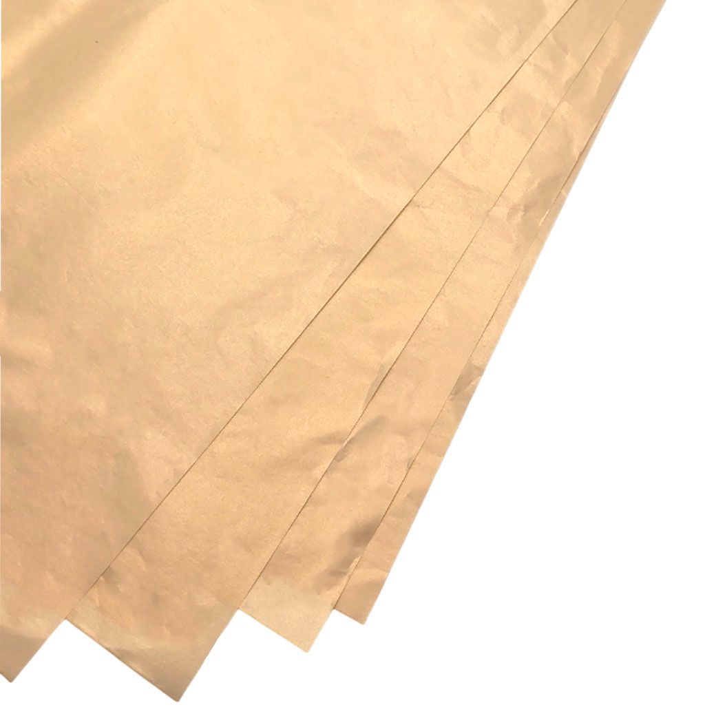 Бумага тишью "Металлик", 50x70 см, набор (10 шт) Шампань