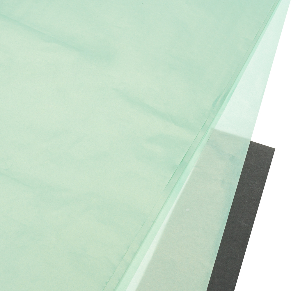 Бумага тишью "Металлик", 50x70 см, набор (10 шт) Мятный