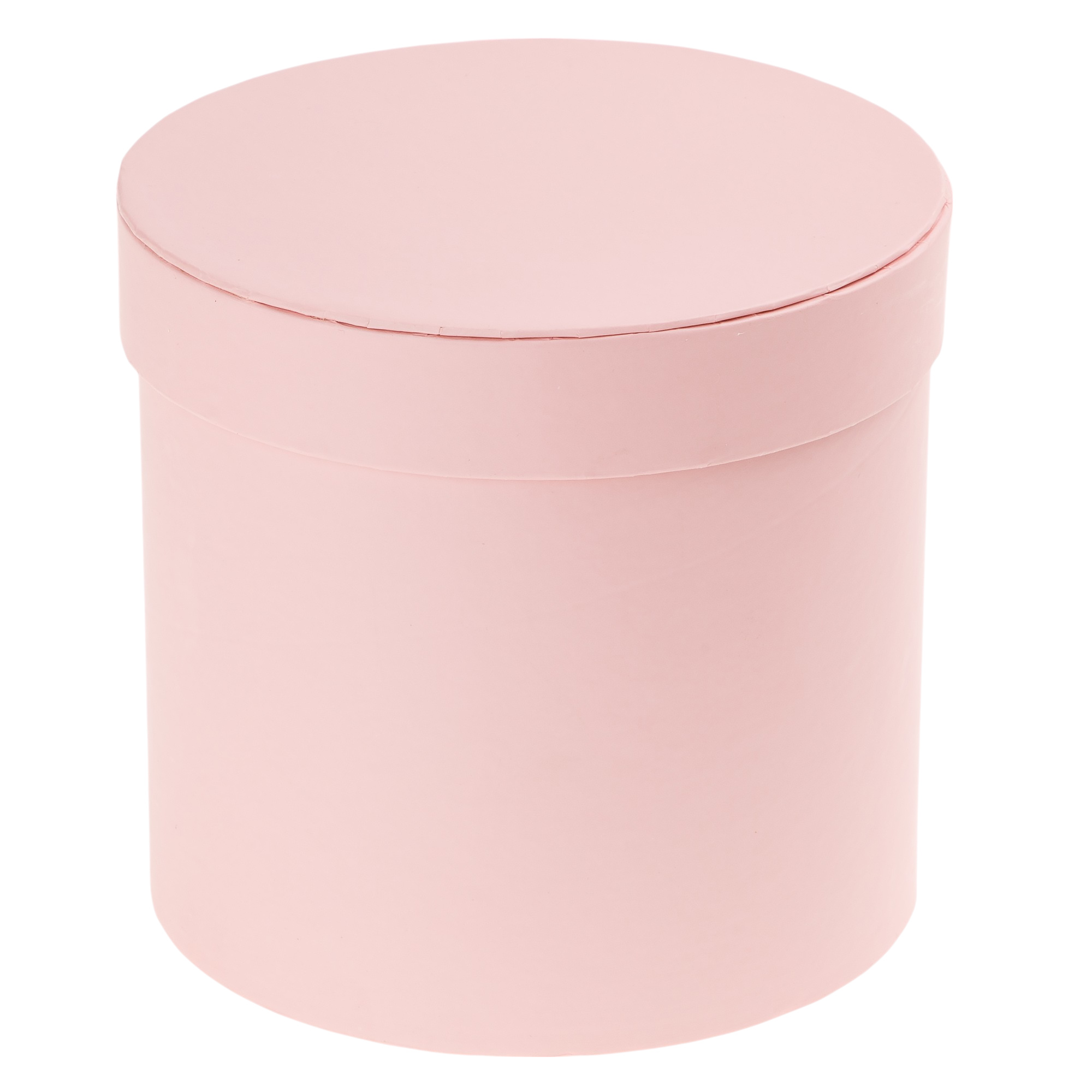 Коробка шляпная, D14xH13 см, с крышкой Розовый