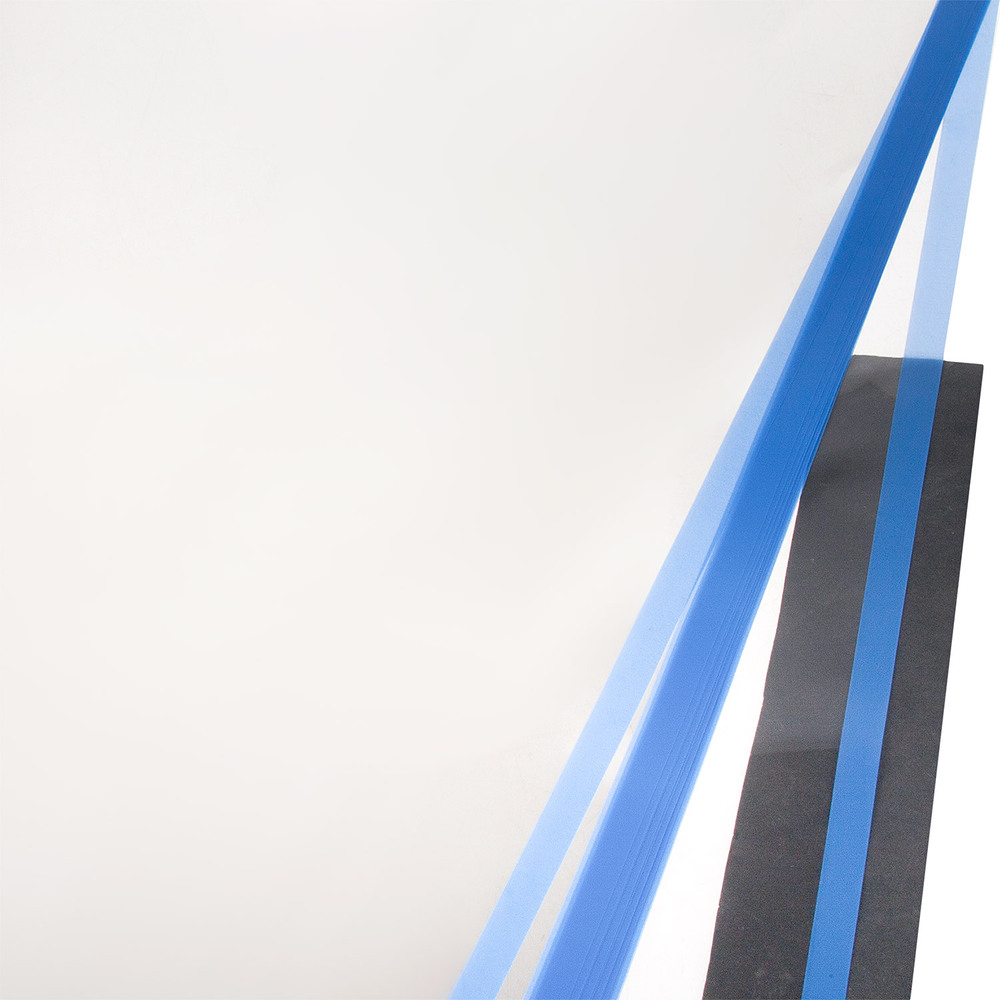 Пленка прозрачная "Окантовка узкая цветная", 57x57 см, 53 mic, набор (20 шт) Прозрачный