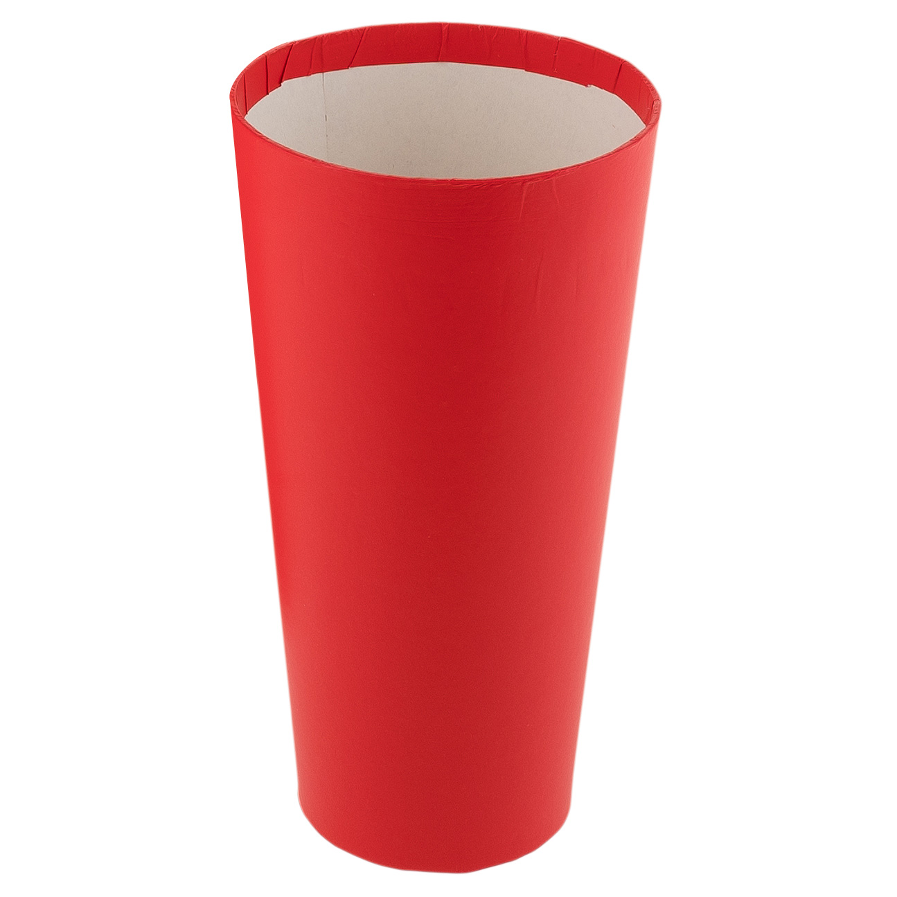 Коробка-кашпо "Конус", D9,5xH18 см Красный