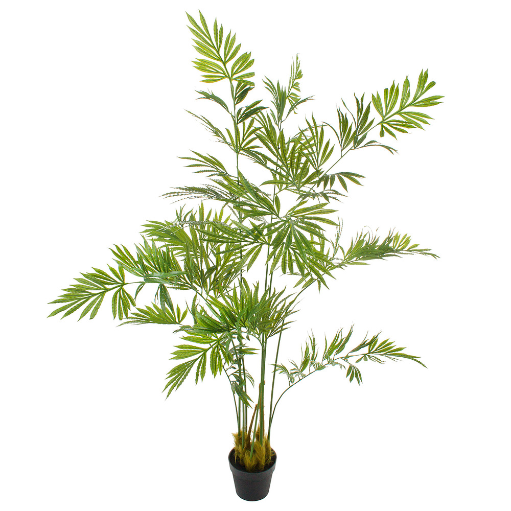 Растение искусственное в кашпо "Папоротник", H160 см, 108 листьев Зеленый