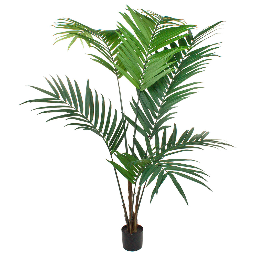 Дерево искусственное в кашпо "Пальма Кентия (Ховея)", Н210 см, 216 листьев Зеленый
