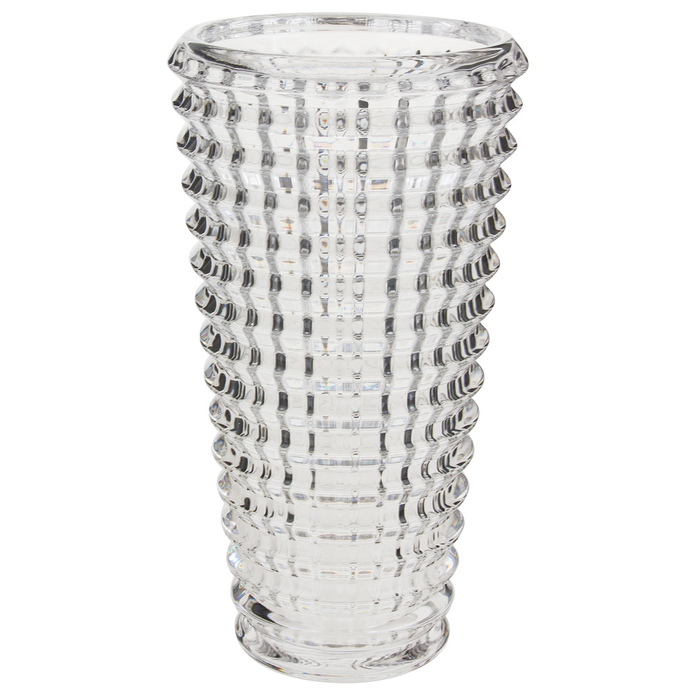 Ваза "Diamond" (стекло), H23 см Прозрачный