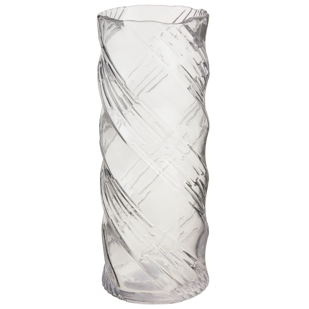 Ваза "Грани" (стекло), D10xH25 см Прозрачный
