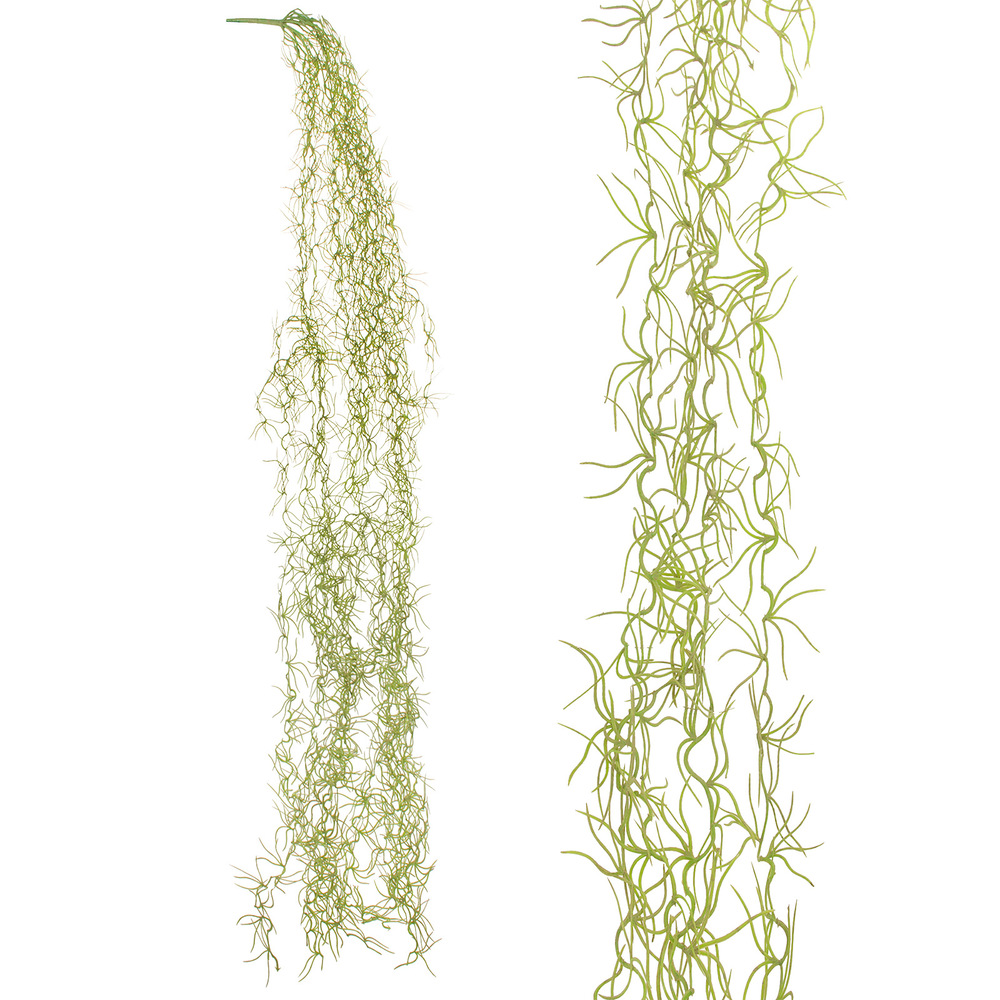 Растение искусственное "Тилландсия паутинка ампельная", H135 см Зеленый