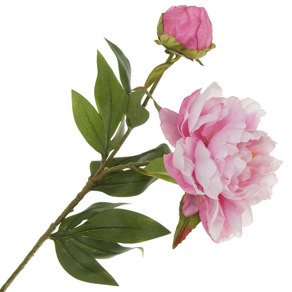 Цветок искусственный "Пион", H67 см Сиреневый