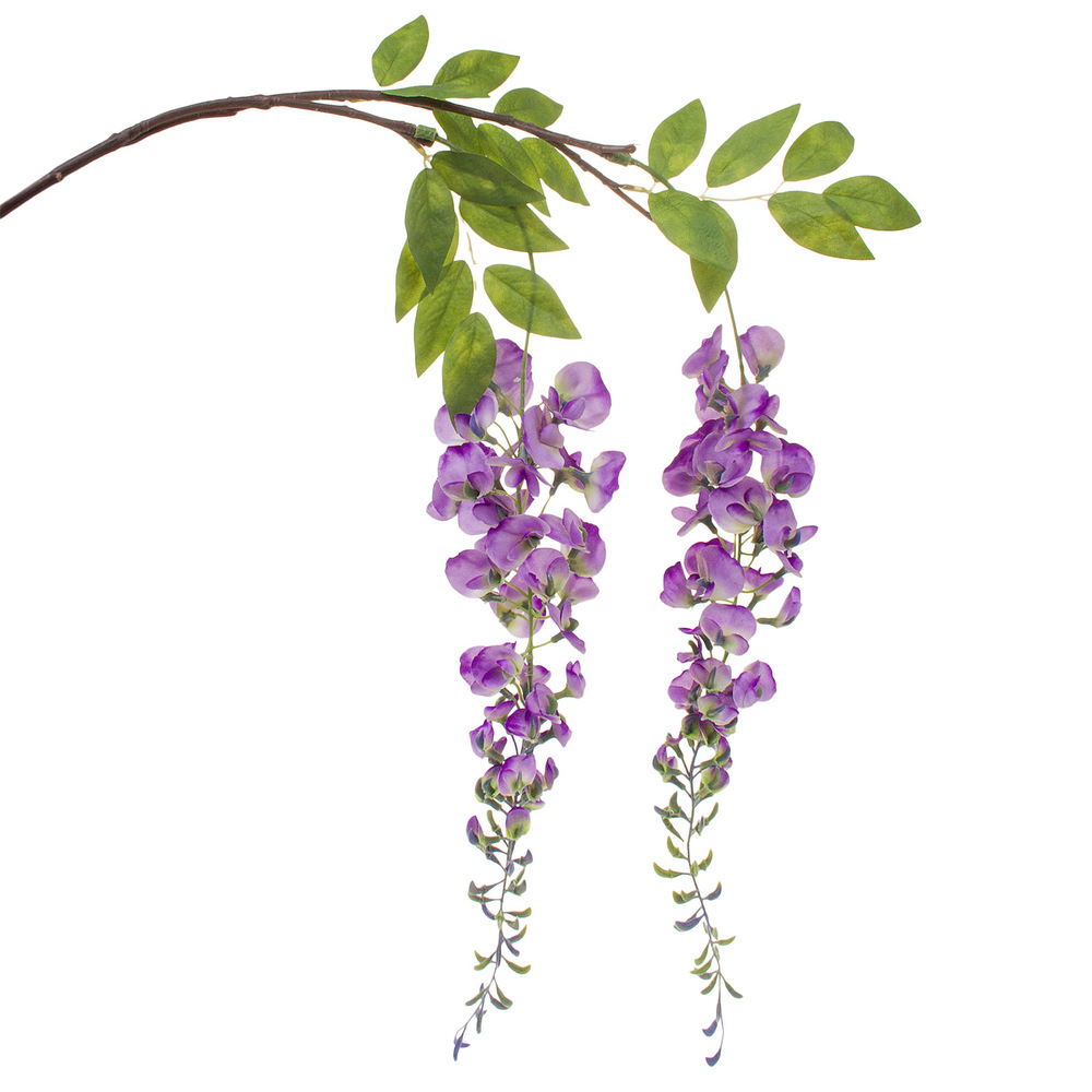 Цветок искусственный "Глициния", H135 см Сиреневый