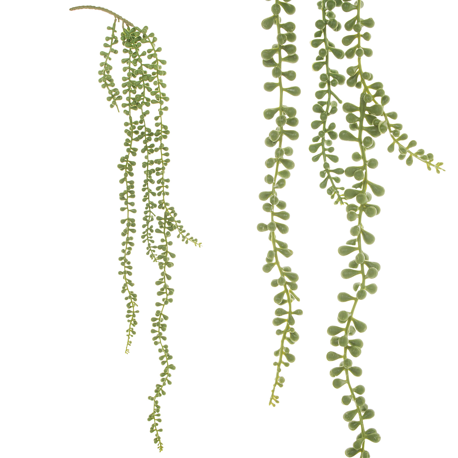 Растение искусственное ампельное "Крестовник Роули", H75 см Зеленый