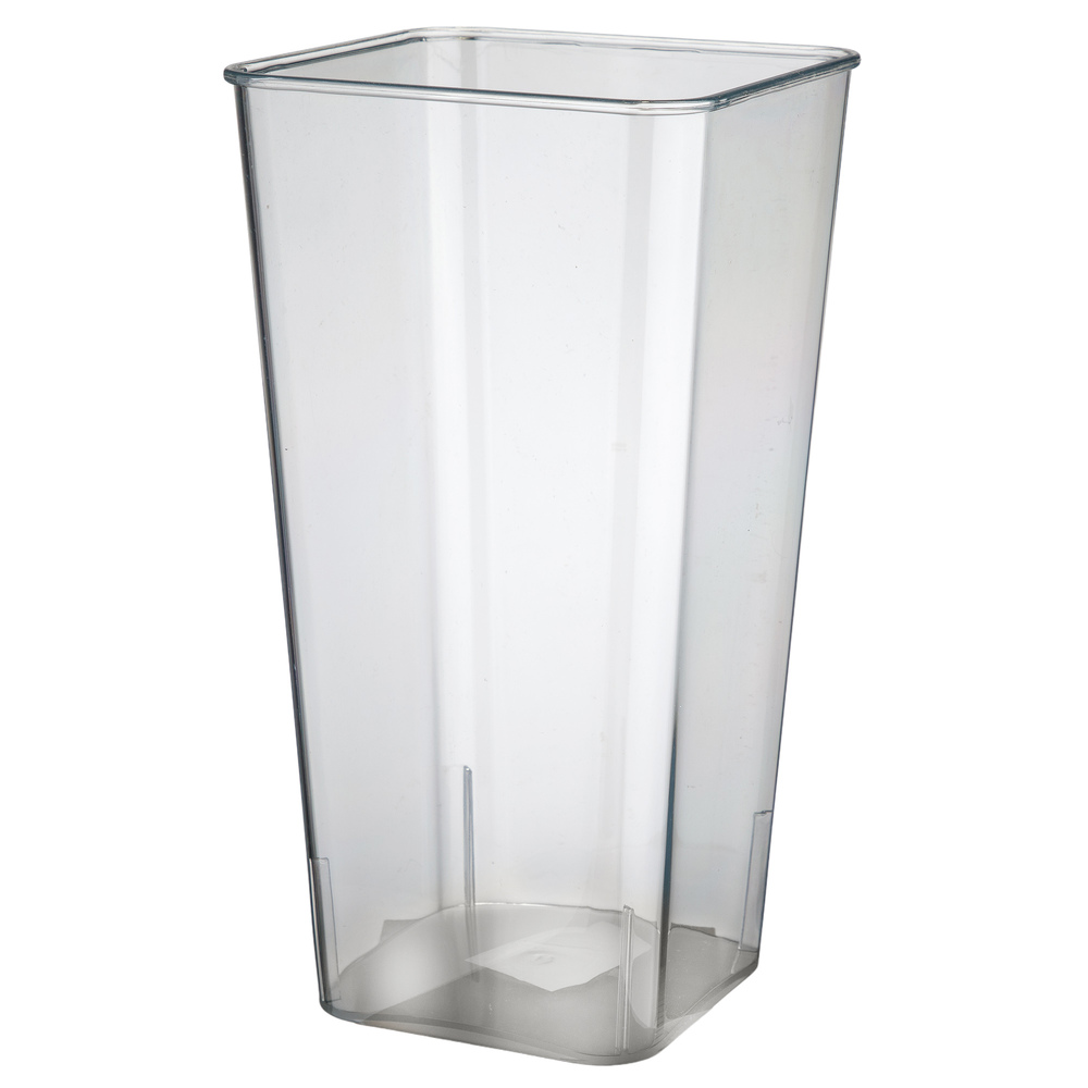 Вазон "Square" (пластик), 16x12xH30 см Прозрачный
