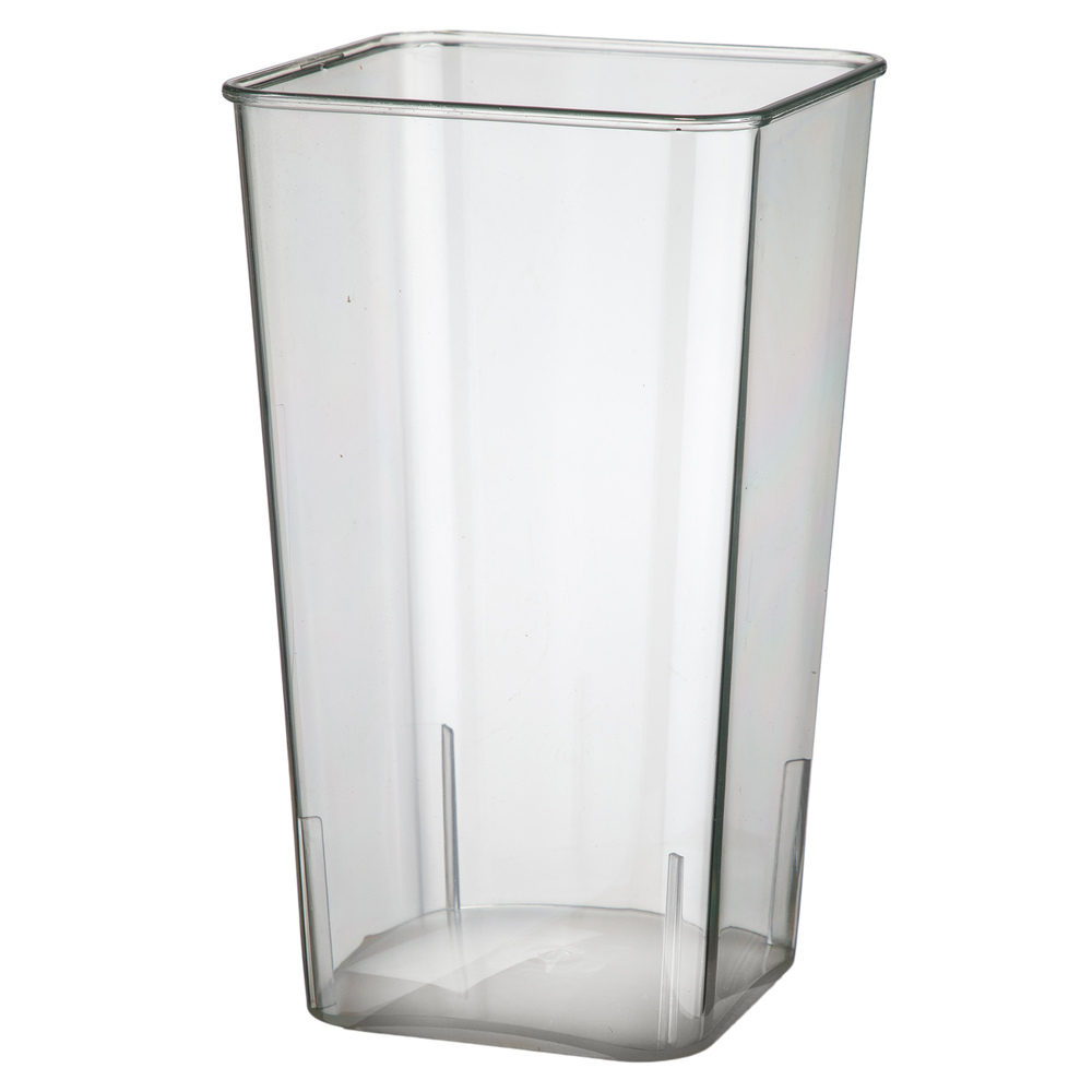 Вазон "Square" (пластик), 14x11xH24,5 см Прозрачный