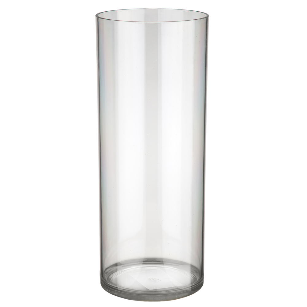 Вазон "Round" (пластик), D12xH30 см Прозрачный