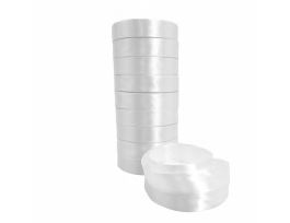 Лента атлас, 20 ммx25 ярд, набор (10 шт) Белый