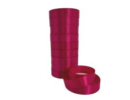 Лента атлас, 20 ммx25 ярд, набор (10 шт) Малиновый