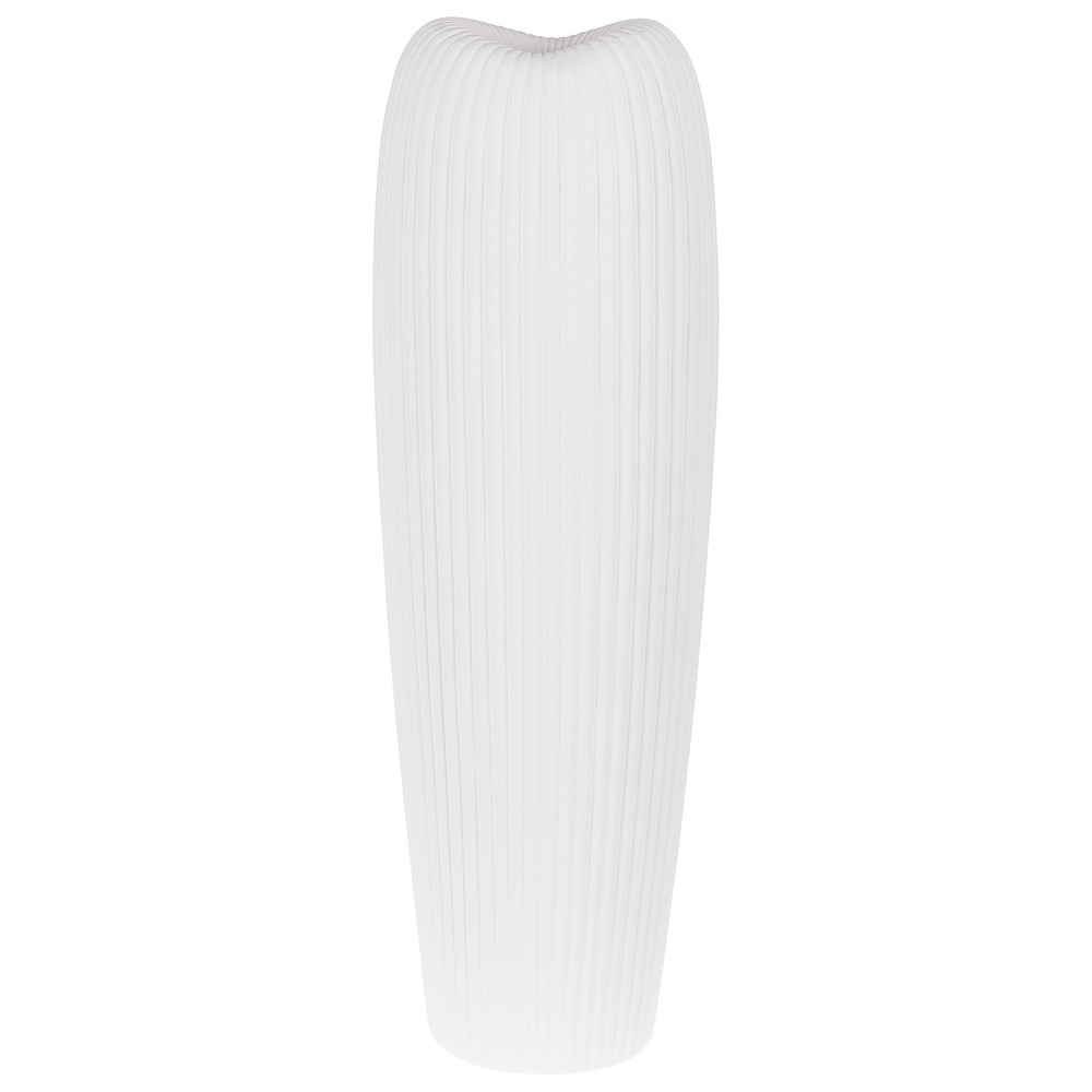 Ваза "Bauhaus" (керамика), D13,5х18,5хН58 см Белый