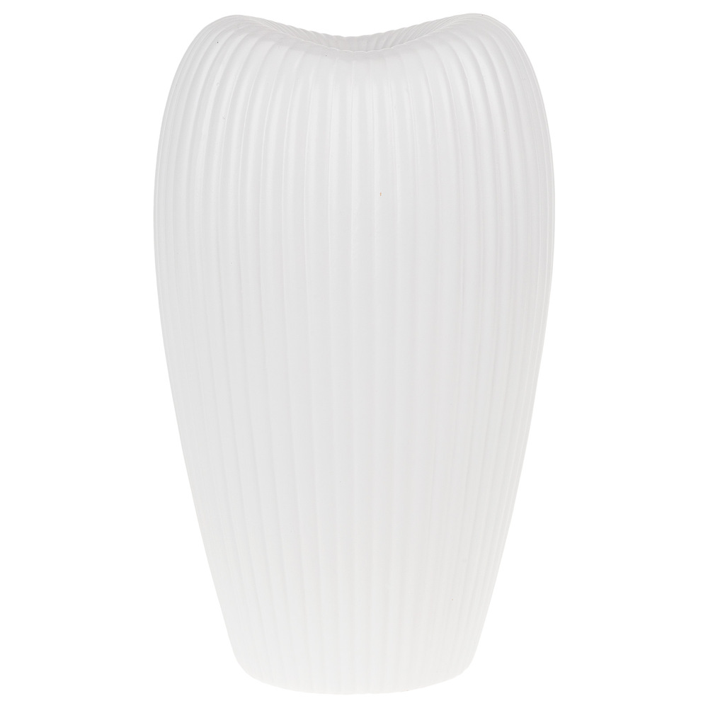 Ваза "Bauhaus" (керамика), D14х21хН35 см Белый