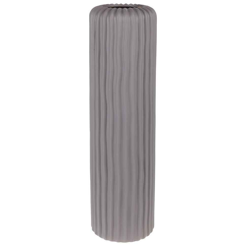 Ваза "Bauhaus" (керамика), D16,5хН58 см Серый