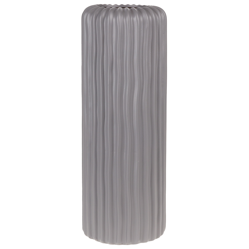 Ваза "Bauhaus" (керамика), D16,5хН46 см Серый