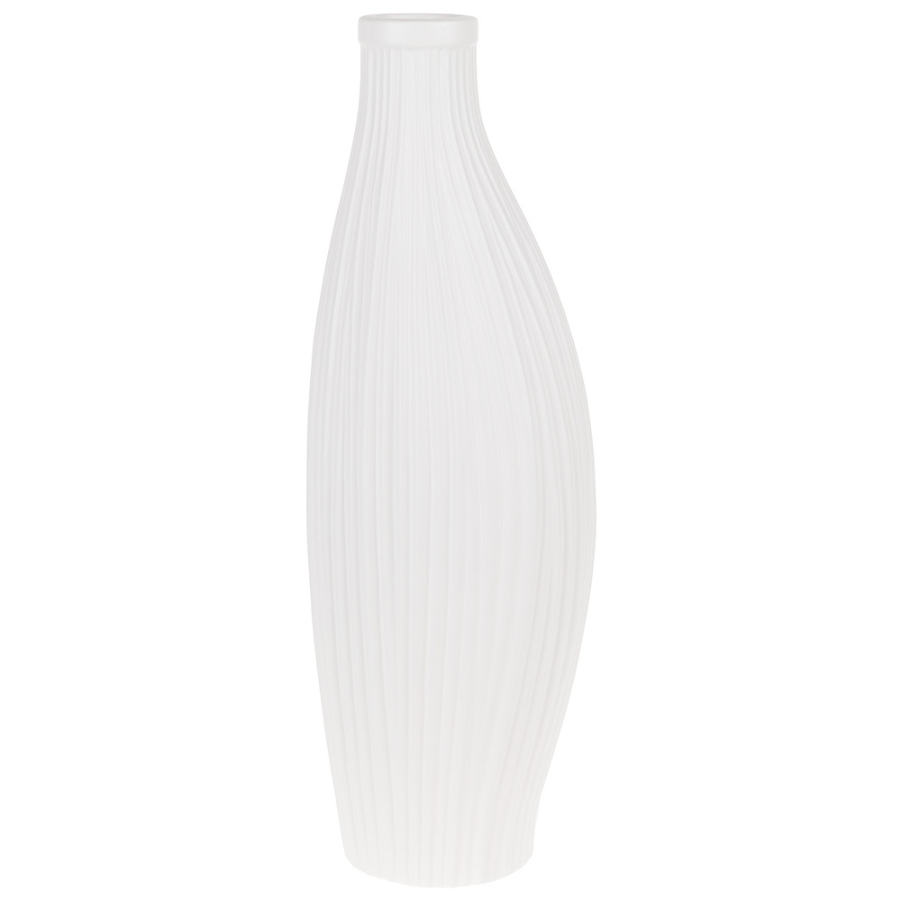 Ваза "Bauhaus" (керамика), D11,5x15xН45,5 см Белый