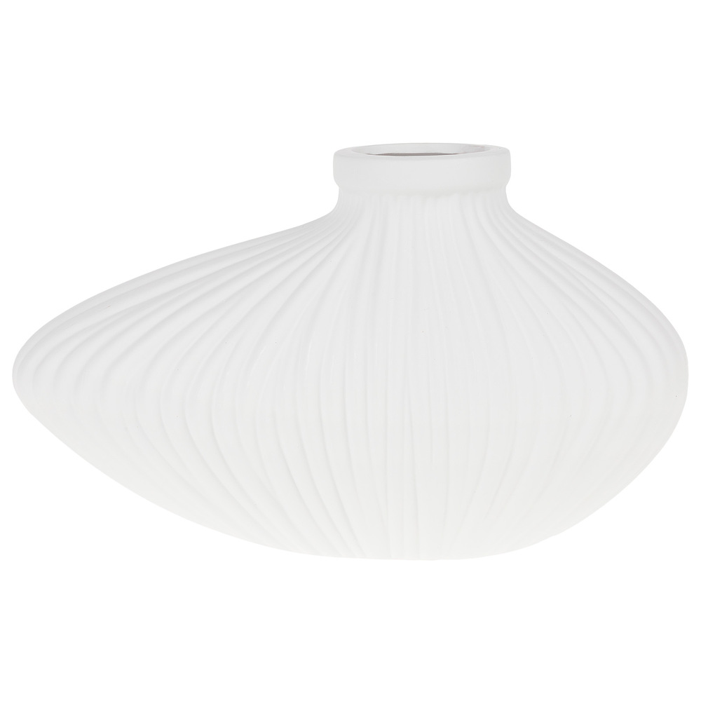 Ваза "Bauhaus" (керамика), D11х30хН18 см Белый