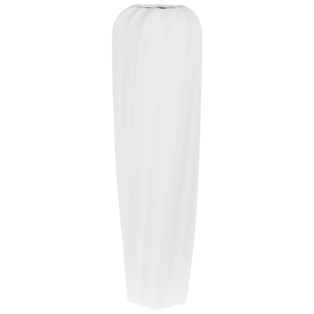 Ваза "Bauhaus" (керамика), D16,5xН58 см Белый