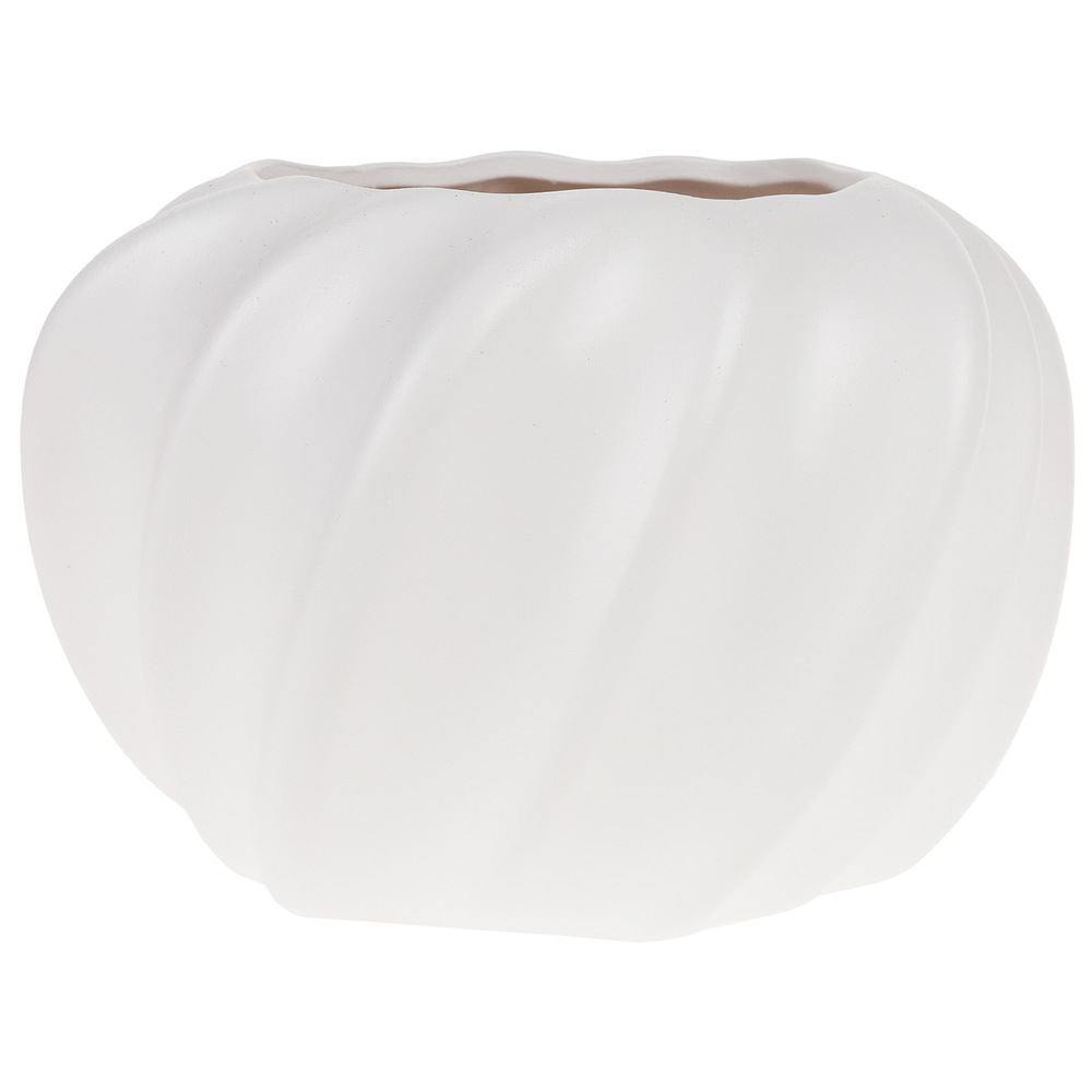 Ваза "Bauhaus" (керамика), D21,5xН14 см Белый