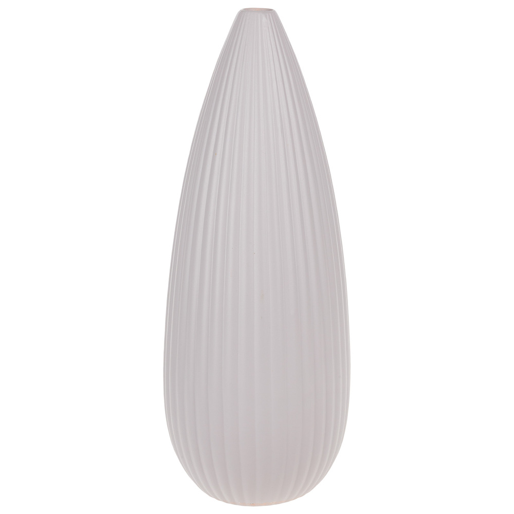 Ваза "Bauhaus" (керамика), D17xН43 см Светло-серый