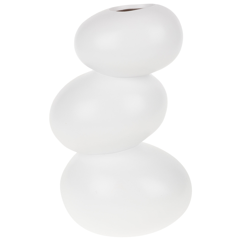 Ваза "Bauhaus" (керамика), D17х21хН32 см Белый