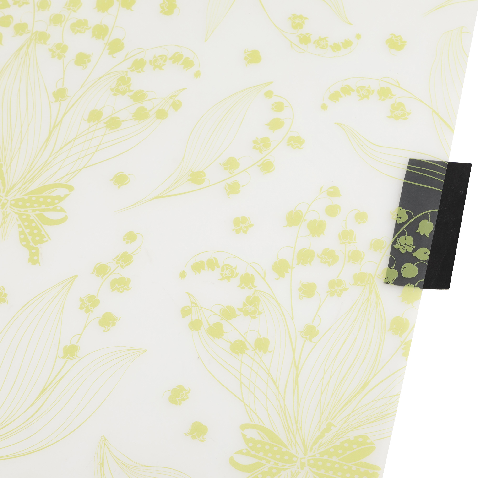 Пленка матовая "Цветы", 58х58 см, 55 mic, набор (20 шт) Светло-зеленый