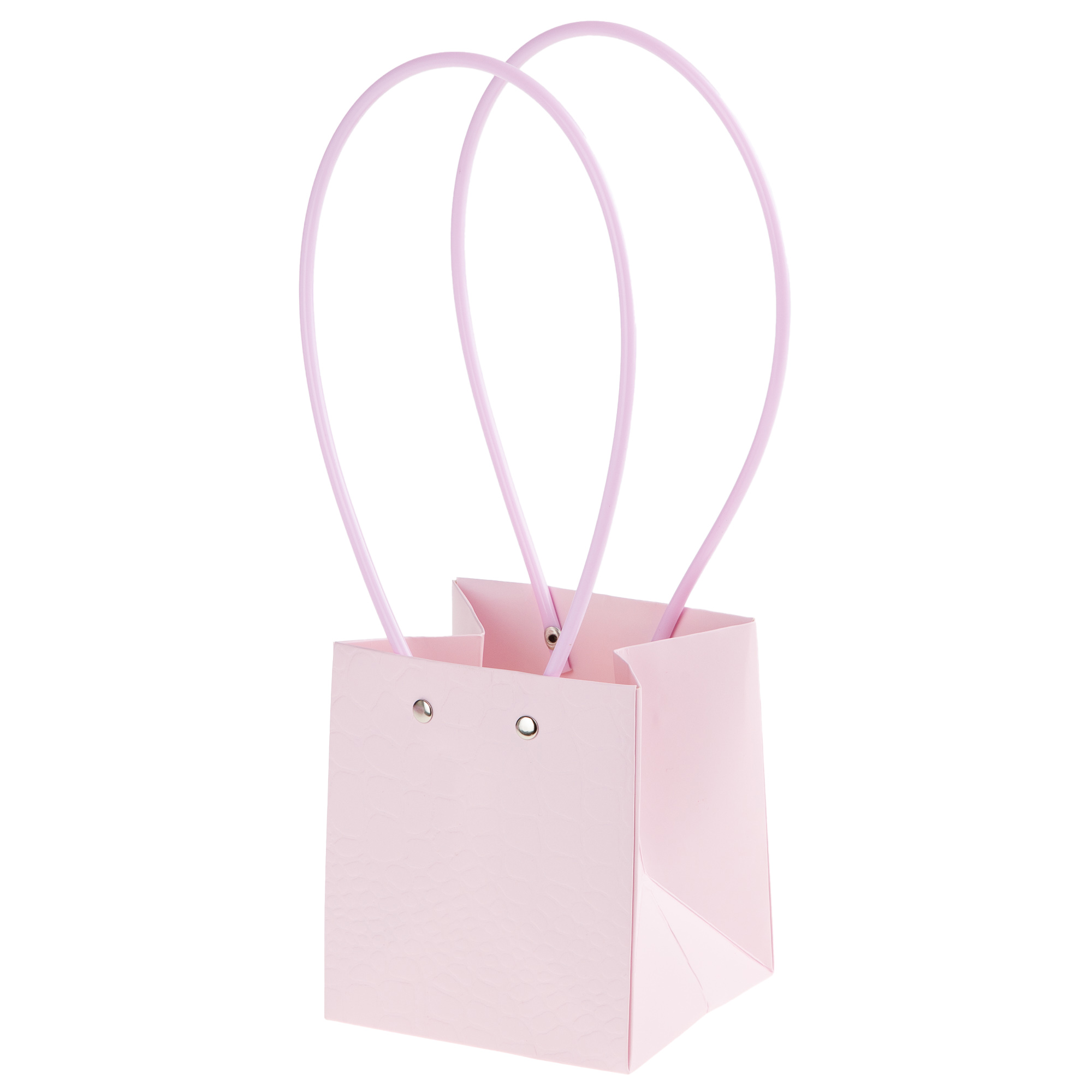 Сумка подарочная "Wild" (картон), 11,5x10,5xH13 см, набор (10 шт), с ламинацией Сиреневый