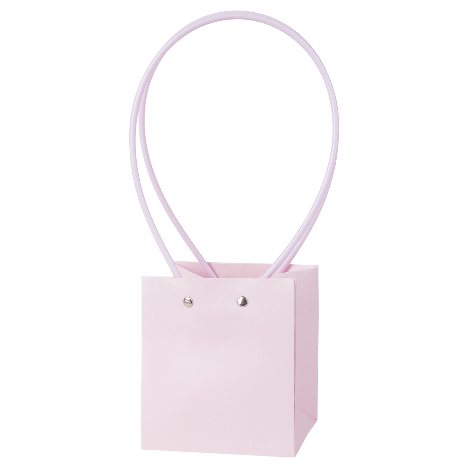 Сумка подарочная (картон), 11,5x10,5xH13 см, набор (10 шт), с ламинацией Сиреневый