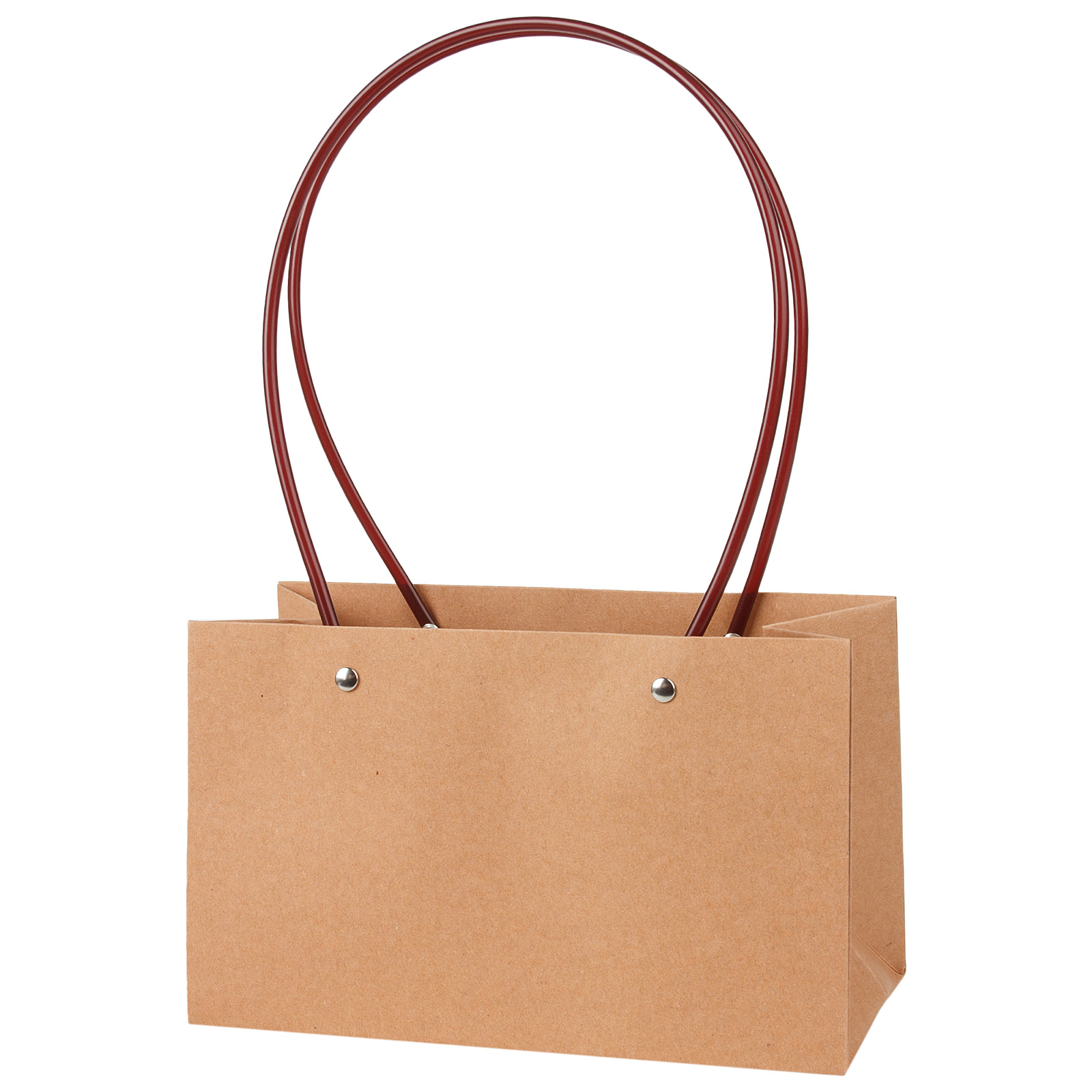 Сумка подарочная (картон), 22x10,5xH13,5 см, набор (10 шт), с ламинацией Натуральный