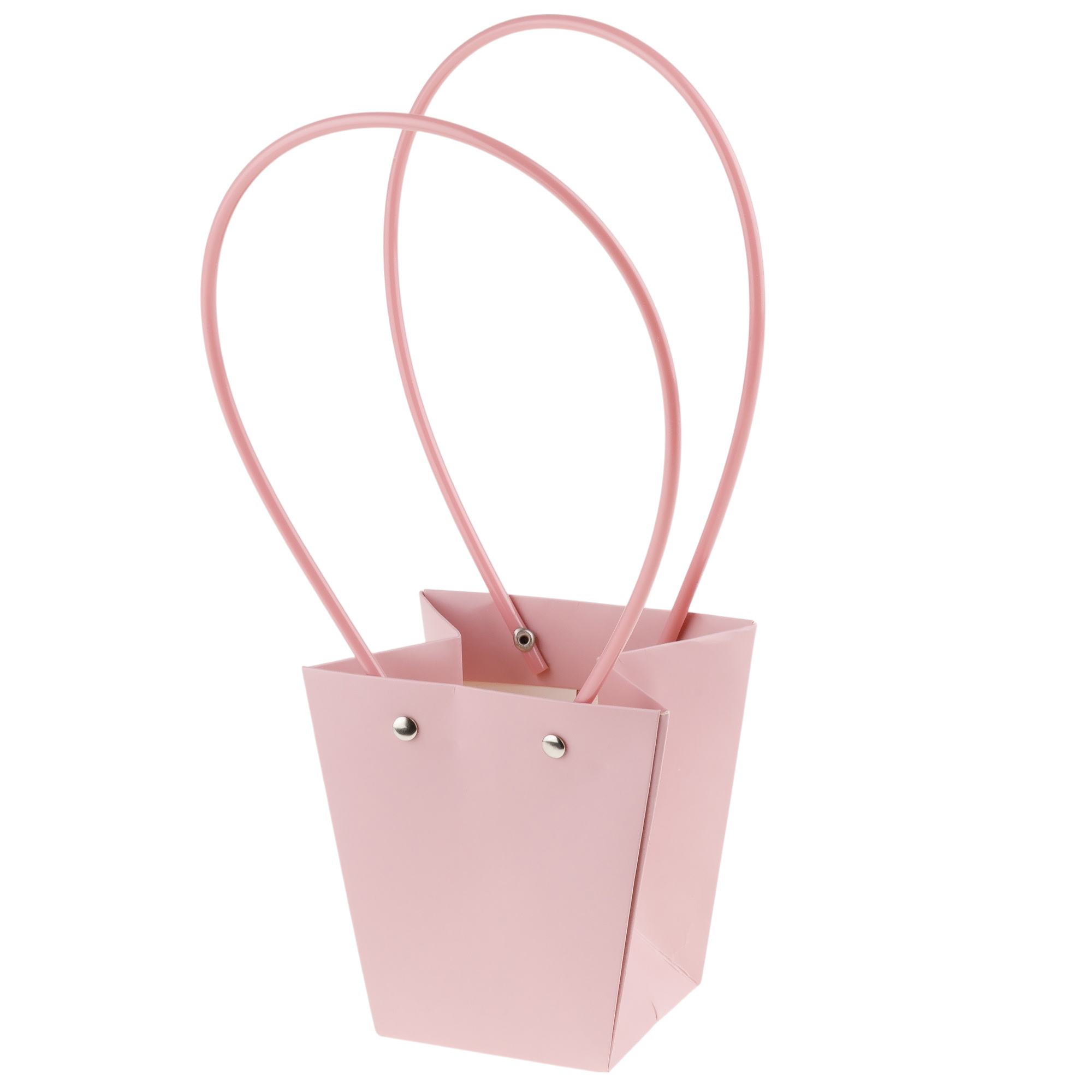 Сумка подарочная (картон), 12x8xH12,5 см, набор (10 шт), с ламинацией Пыльно-розовый
