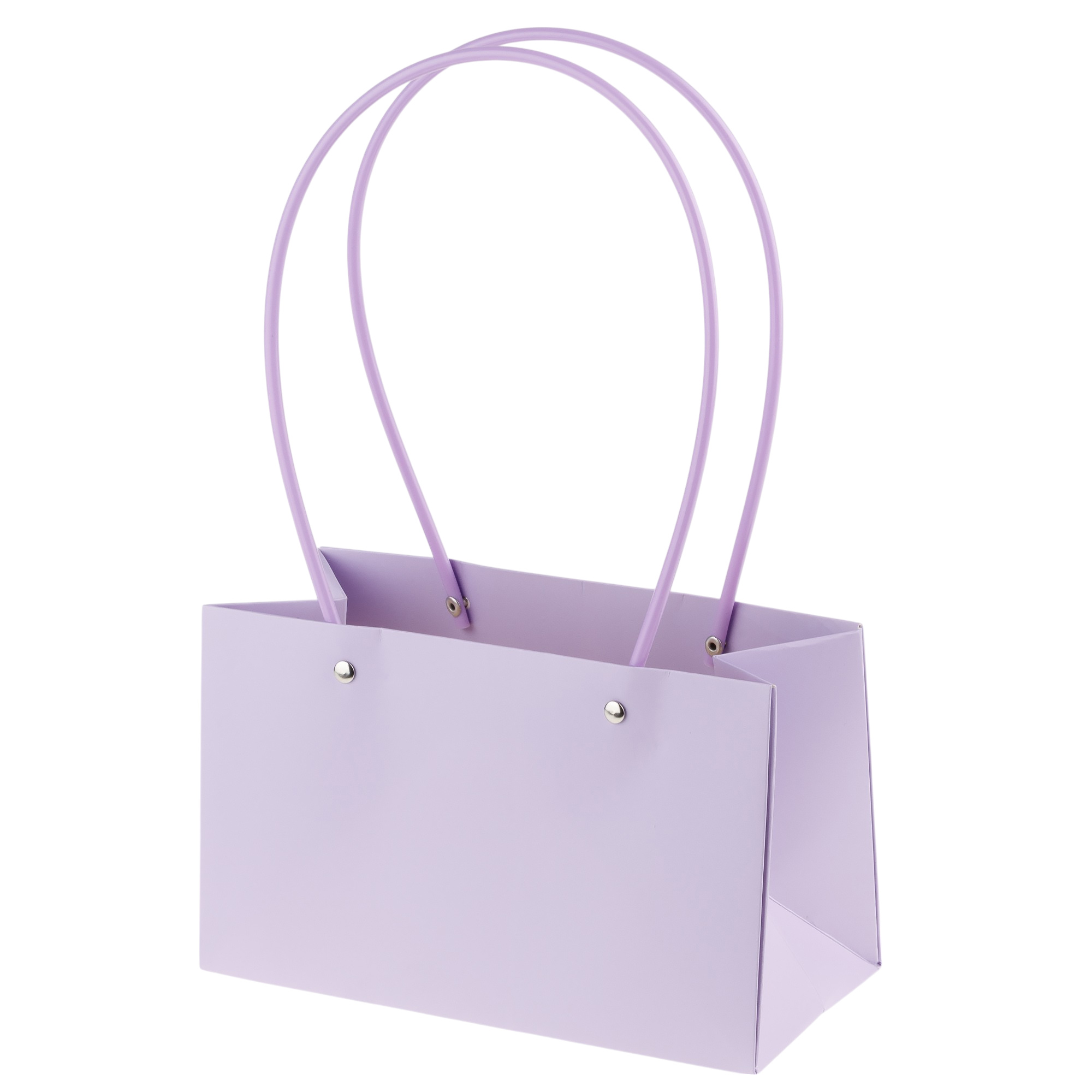 Сумка подарочная (картон), 22x10,5xH13,5 см, набор (10 шт), с ламинацией Сиреневый