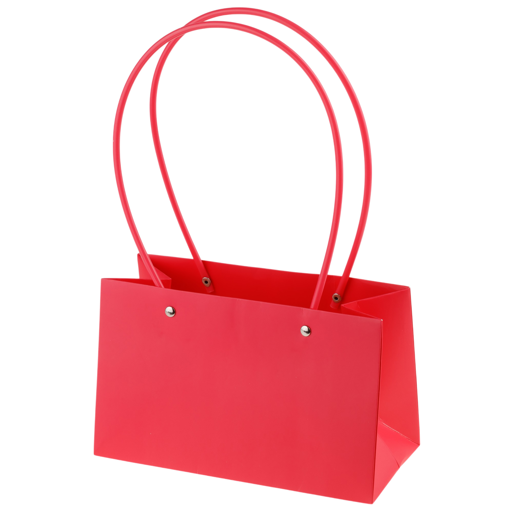 Сумка подарочная (картон), 22x10,5xH13,5 см, набор (10 шт), с ламинацией Розовый