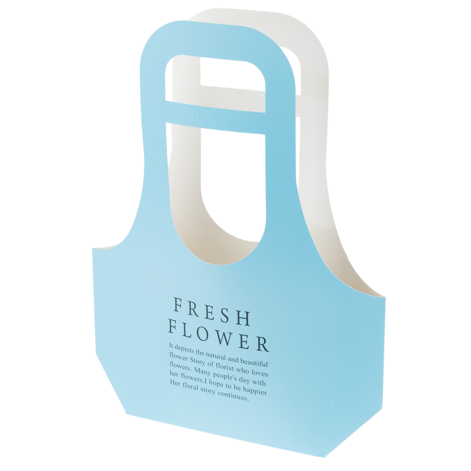 Сумка подарочная "Fresh Flowers" (картон), 31,5x10xH41 см, набор (10 шт) Тиффани