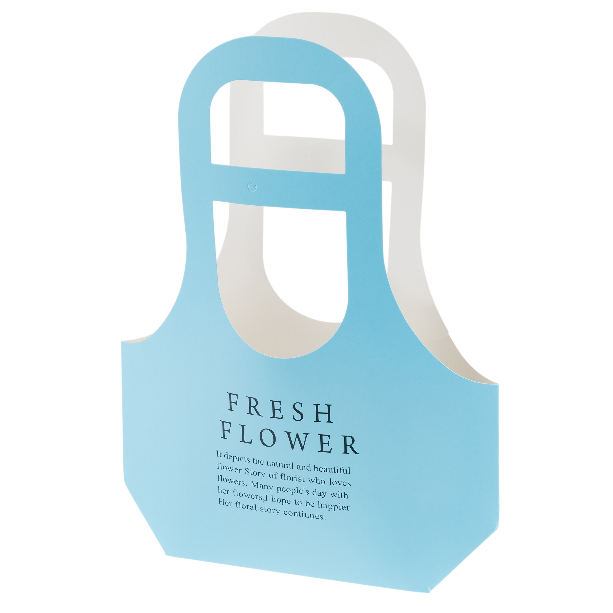 Сумка подарочная "Fresh Flowers" (картон), 25x9xH32 см, набор (10 шт) Тиффани