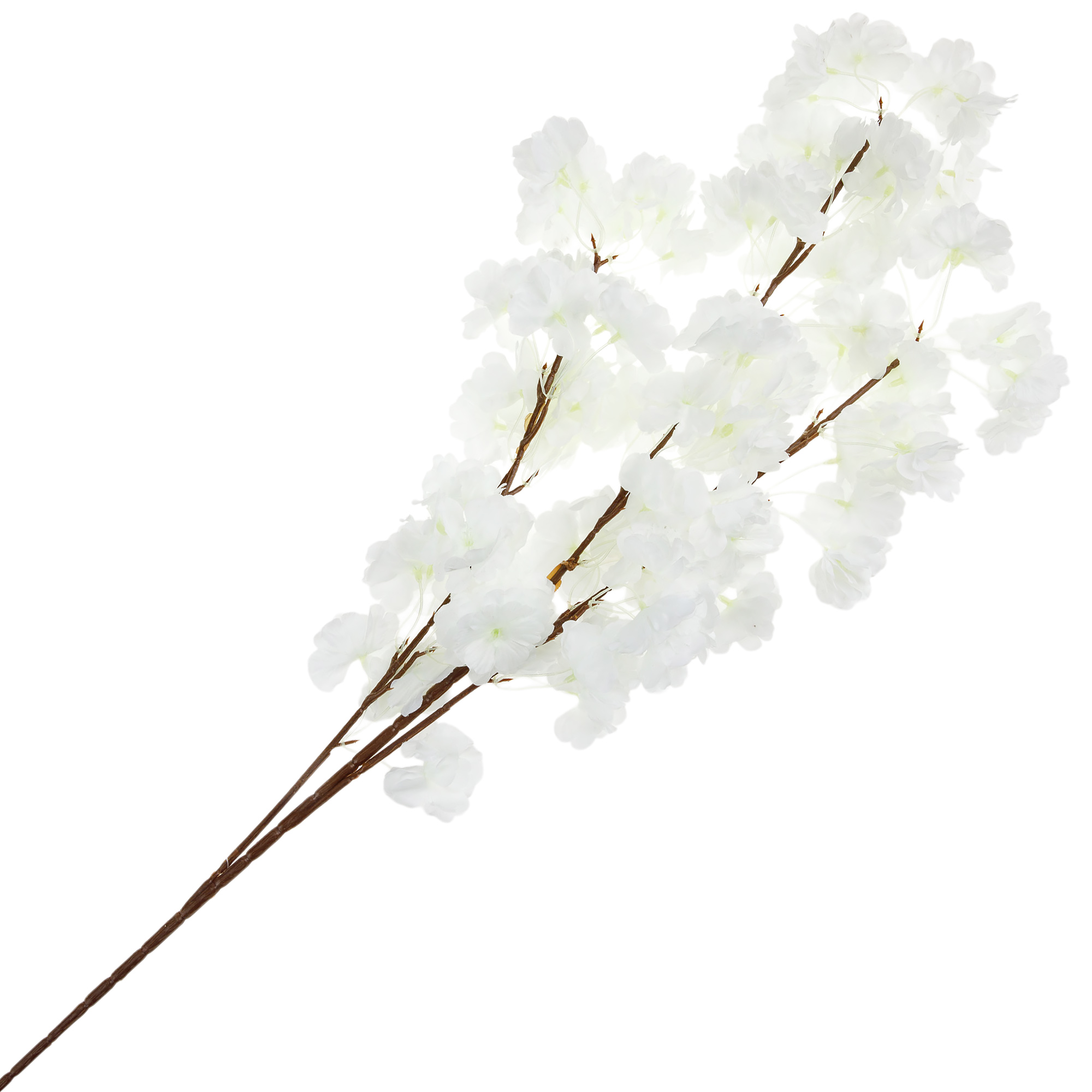 Ветка искусственная "Яблоня", H90 см Белый