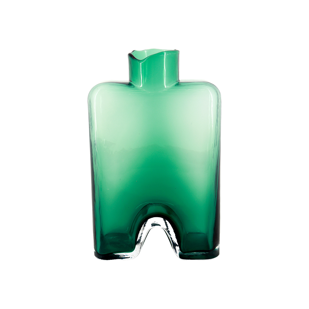Ваза "Ferito" (стекло), D18xH30 см Зеленый
