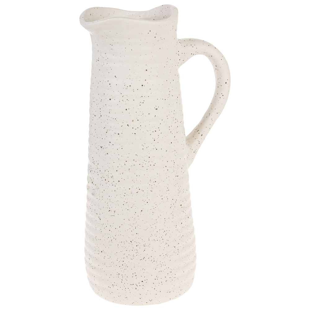 Ваза "Кувшин" (керамика), 15x12xH28 см Белый