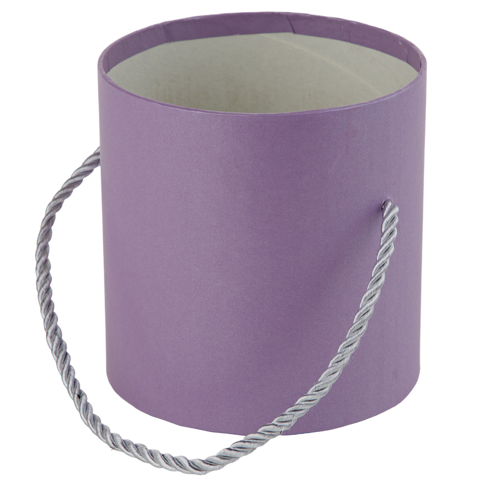 Коробка шляпная, D12,5xH12 см, без крышки Фиолетовый